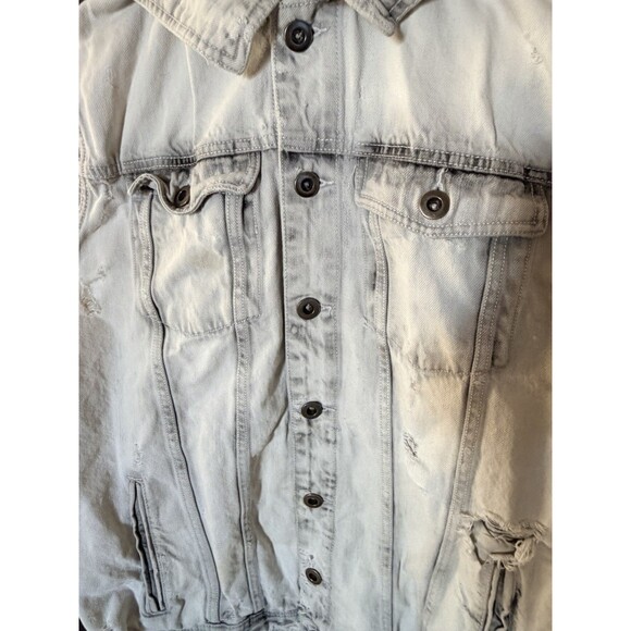 Mossimo Supply Co. Other - Men’s Denim Vest Hoodie Distressed Sleeveless Jacket Biker Streetwear